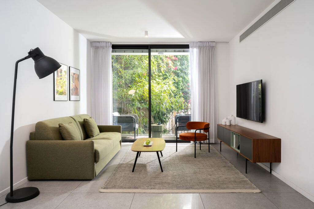 Two Bedroom Apartment With Balcony - Living Area