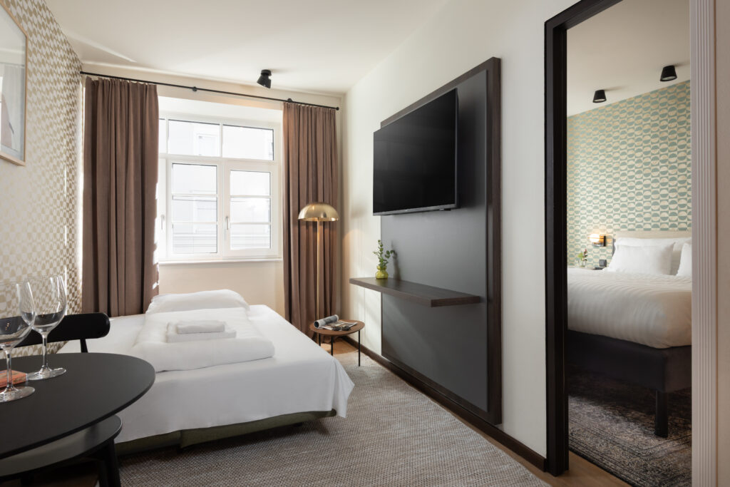 Sofa Bed - Sitting area - Compact One Bedroom Apartment